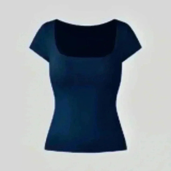 OGL Tops - *NWT* OGL  Square-Neck Top - NAVY SIZE LARGE *FITS SMALL
